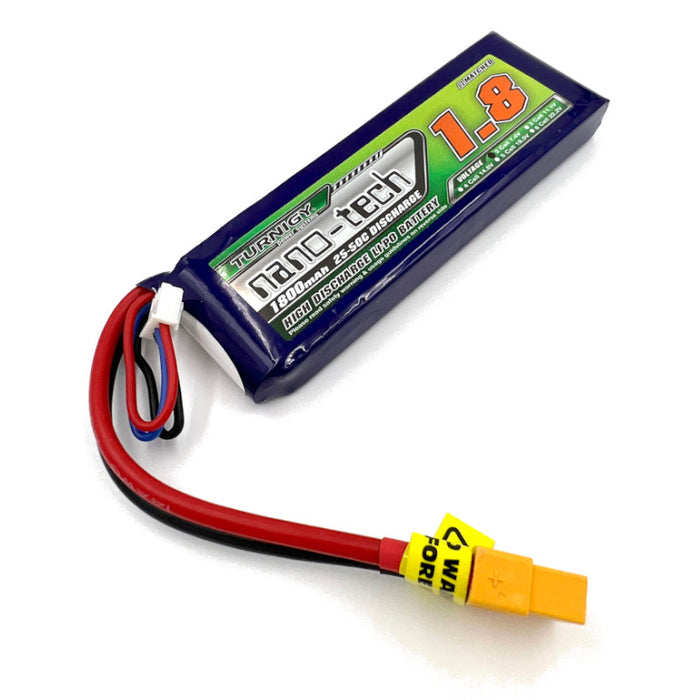 Batería Lipo Turnigy nano-tech 1800mah 2S 25 ~ 50C de 7.4V