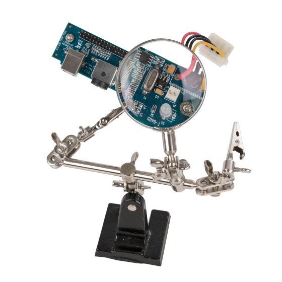 Mini atril con lupa para circuitos impresos
